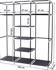 Foldable Wardrobe Black