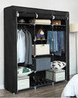 Foldable Wardrobe Black