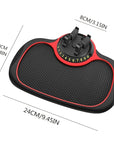 Multi-functional car anti-slip mat and phone mount