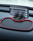 Multi-functional car anti-slip mat and phone mount