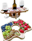 2-in-1 Fruit and Wine Glasses Table Rack