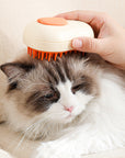 Steamy Cat Brush Cat Dog Grooming Comb Electric Self Cleaning Steam Cat Brush For Massage Avocado Shape Pet Spray Cat Grooming