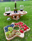 2-in-1 Fruit and Wine Glasses Table Rack