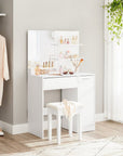 Dressing table with mirror -