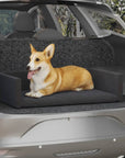 Car dog basket linen look 70×45 cm black