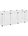 Animal cage small 144x74x46.5 cm polypropylene and steel transparent