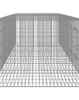 Rabbit cage with 6 panels 327x79x54 cm galvanized iron