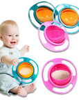 Universal Baby Feeding Bowl Gyro Bowl Practical Design Children Rotating Balance Novelty Gyro Umbrella 360 Rotation Spillproof Soli