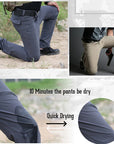 Summer Outdoor Training Quick Dry Thin Lightweight Urban Tactical Pants Men Stretch Breathable Nylon Anti Tear Cargo Pants