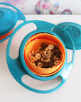 Universal Baby Feeding Bowl Gyro Bowl Practical Design Children Rotating Balance Novelty Gyro Umbrella 360 Rotation Spillproof Soli