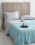 Cooling Blankets Supple Air Conditioning Duvet Lightweight Chilled Breathable Summer Quilt with Double Sided Cooling
