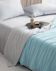 Cooling Blankets Supple Air Conditioning Duvet Lightweight Chilled Breathable Summer Quilt with Double Sided Cooling