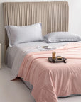 Cooling Blankets Supple Air Conditioning Duvet Lightweight Chilled Breathable Summer Quilt with Double Sided Cooling