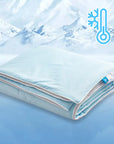 Cooling Blankets Supple Air Conditioning Duvet Lightweight Chilled Breathable Summer Quilt with Double Sided Cooling