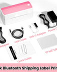 Phomemo 241 Bluetooth-Thermo-Etikettendrucker, kabellos, kleiner Versandetikettendrucker, 4 x 6, kompatibel mit iPhone, Android, Mac-Fenster