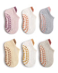 6 Pairs Baby Boys Girls Cotton Non-slip Floor Socks Summer For Toddler Kids Indoor Activities Learn To Walk Ankle Socks