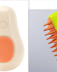 Steamy Cat Brush Cat Dog Grooming Comb Electric Self Cleaning Steam Cat Brush For Massage Avocado Shape Pet Spray Cat Grooming