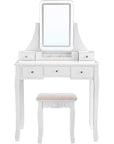 Dressing table with LED lighting