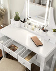 Dressing table with LED lighting