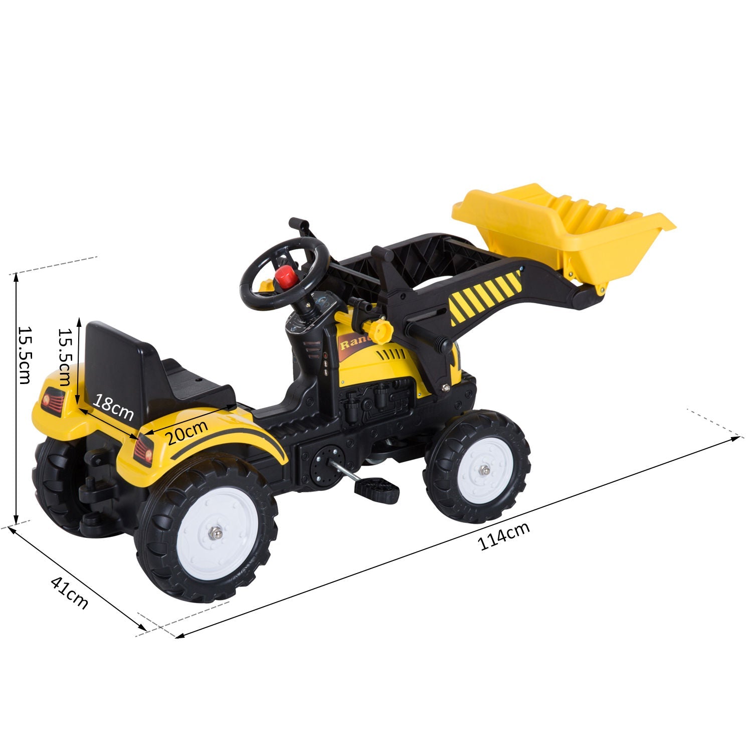 Children's loader, moving shovel