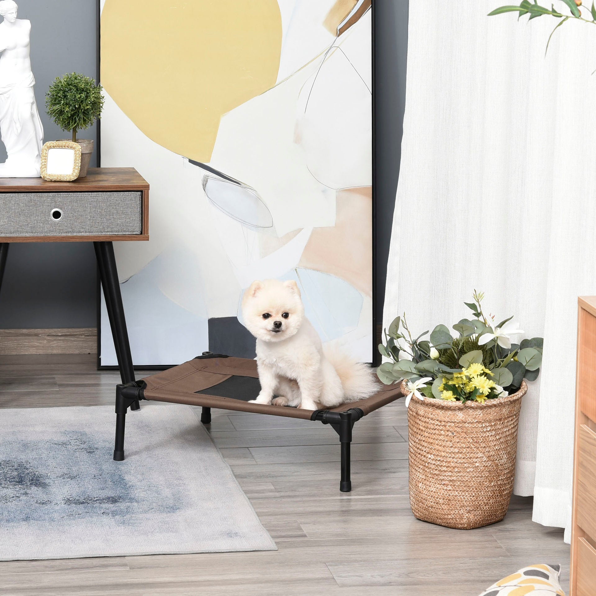 Nancy's Akwesasne Bett mit Himmelbett