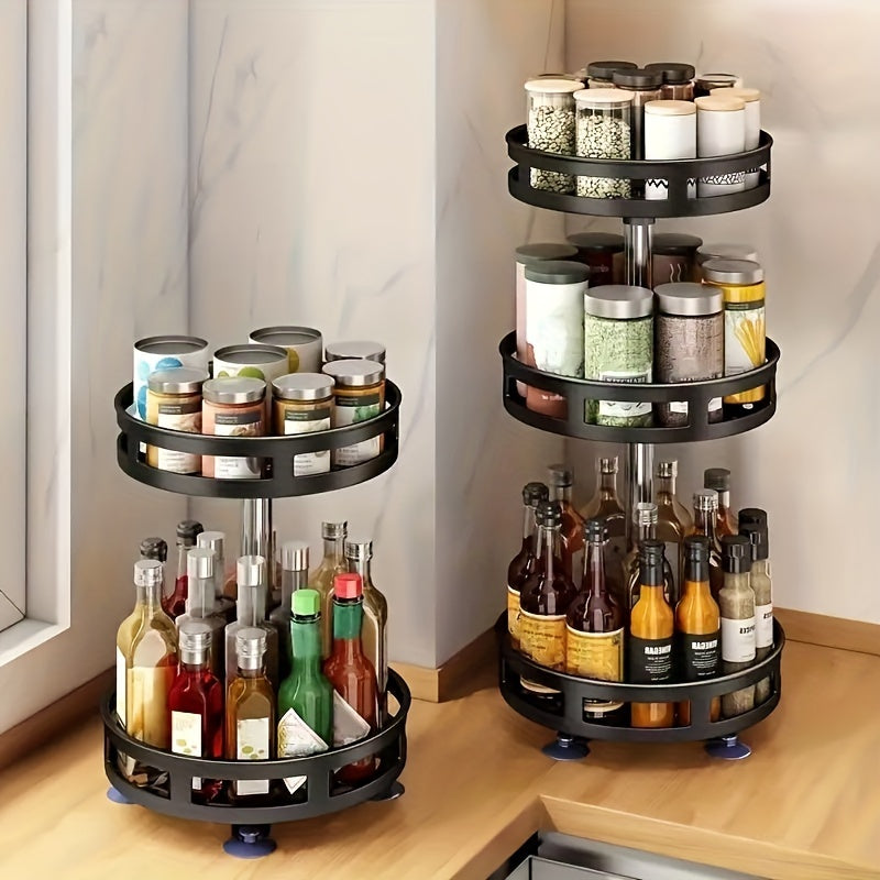 3-layer multifunctional rotating organizer