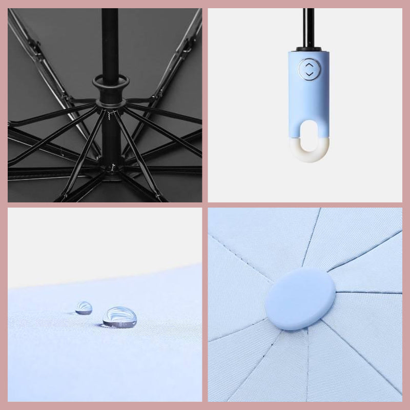 Three-piece self-opening and folding