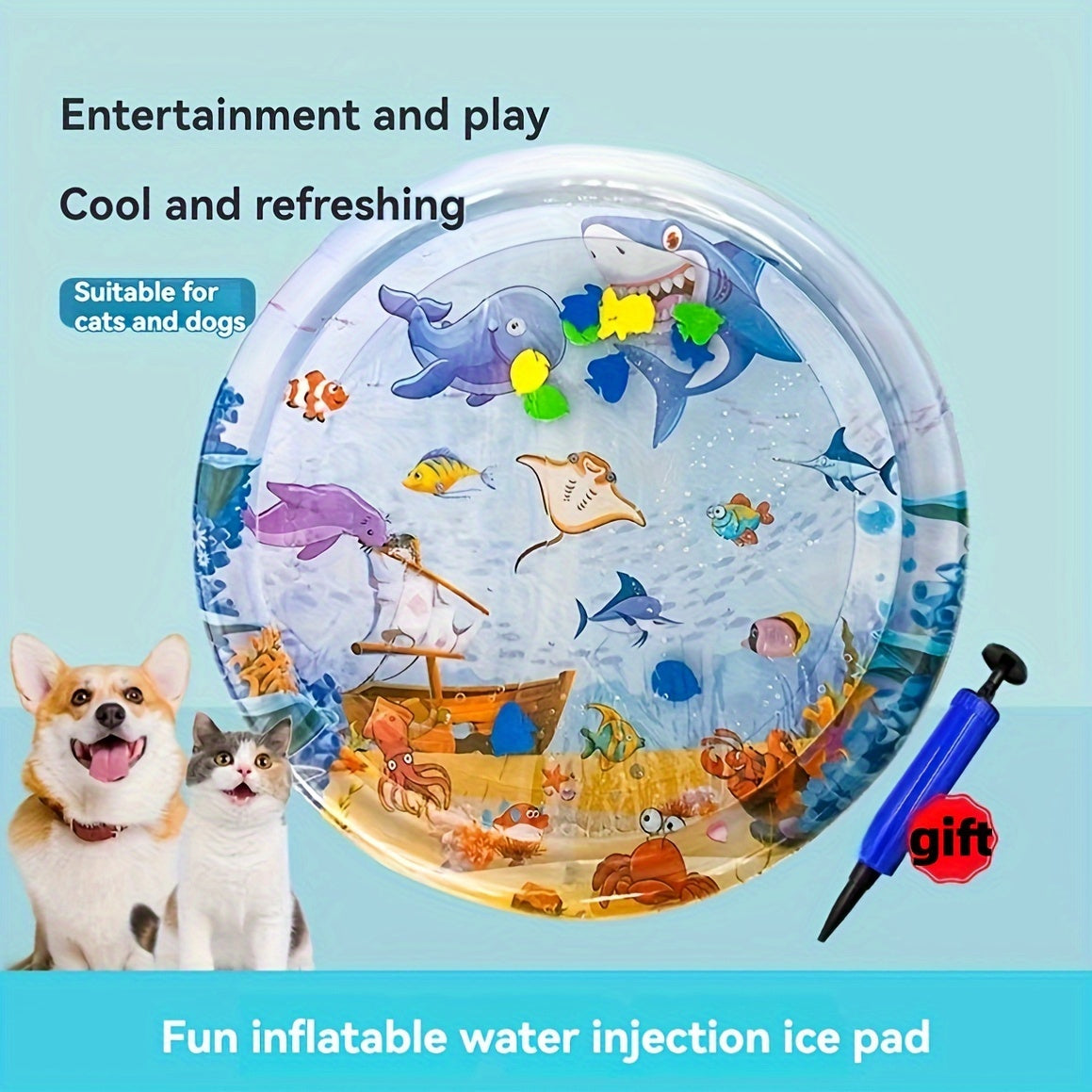 Aufblasbare Kühlmatte für Haustiere