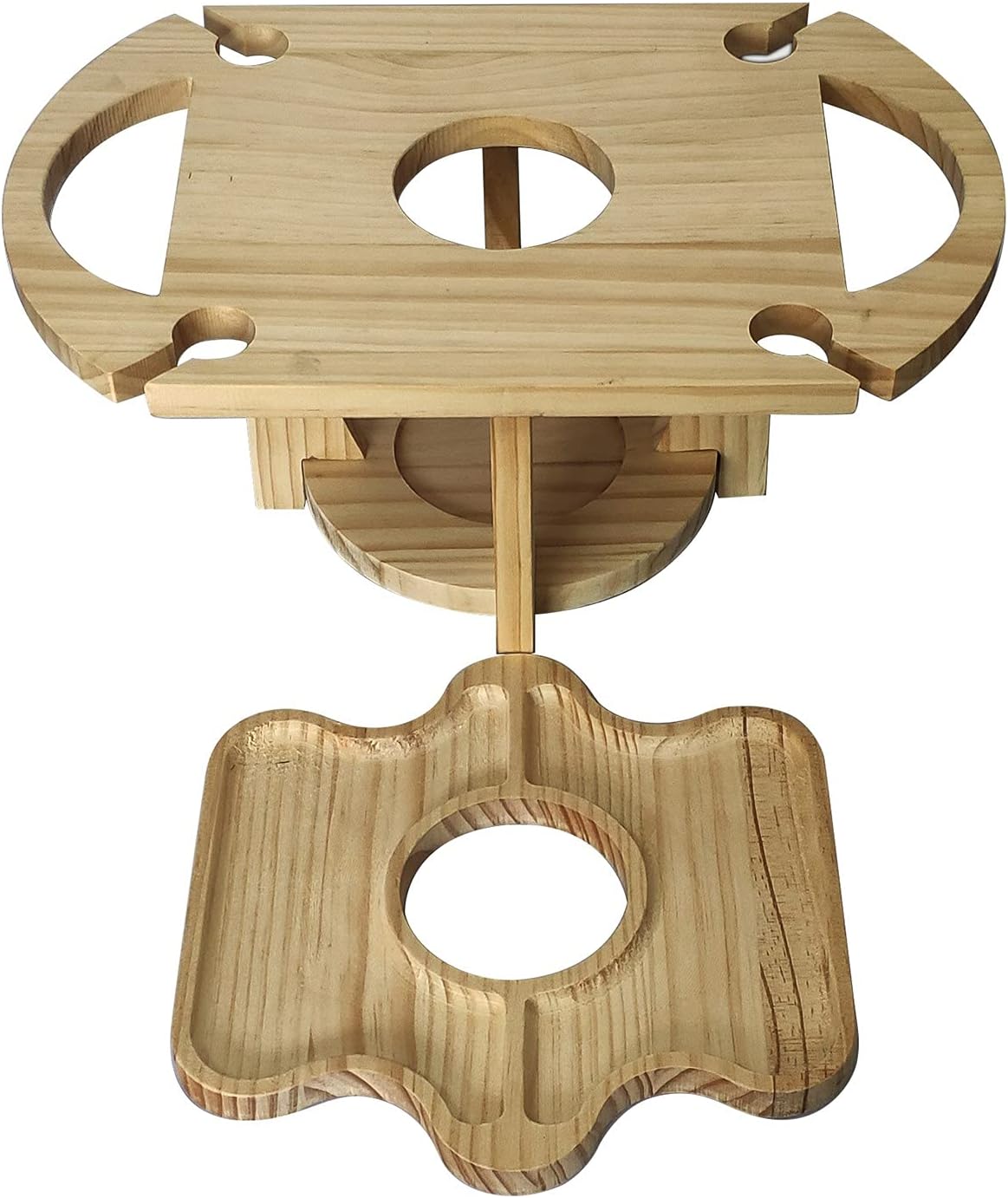 2-in-1 Fruit and Wine Glasses Table Rack