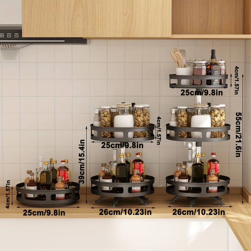 3-layer multifunctional rotating organizer