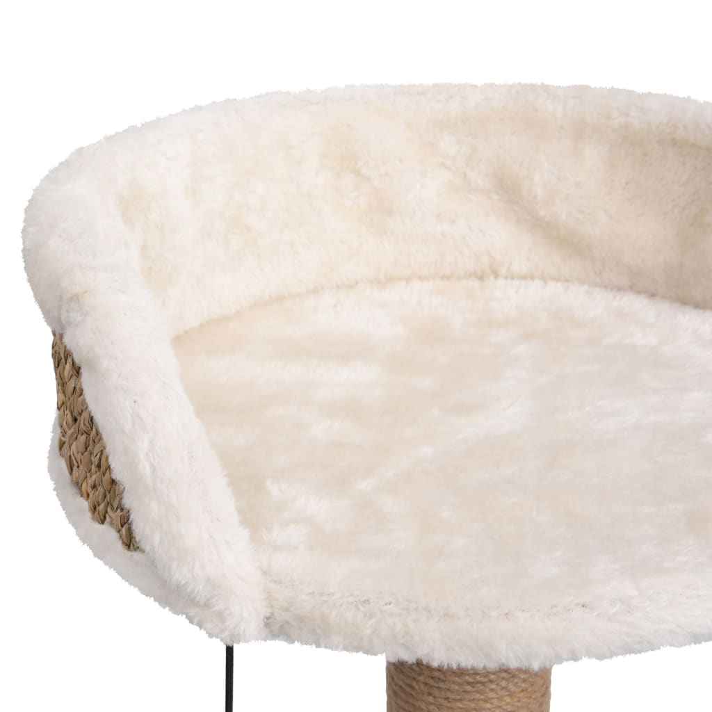 Kratzbaum mit Korb 49 cm Seegras