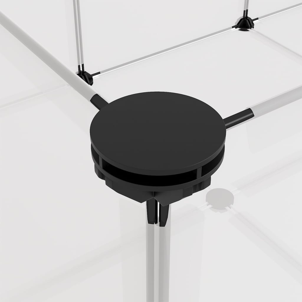 Tierkäfig klein 144x74x46,5 cm Polypropylen und Stahl transparent