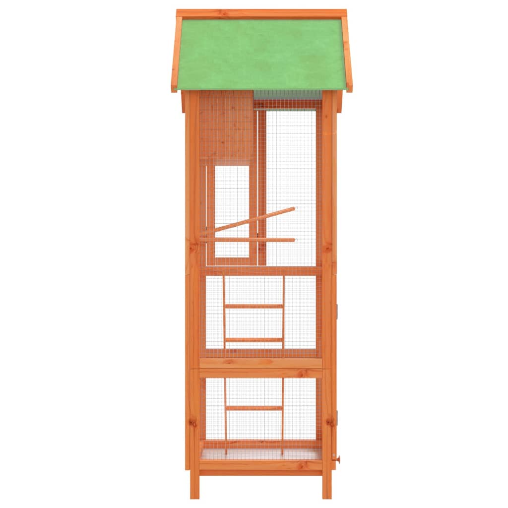 Aviary 60×58.5×160 cm solid pine wood brown