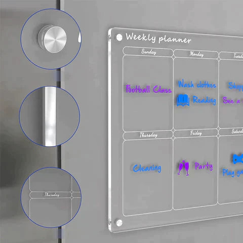Magnetic calendar board