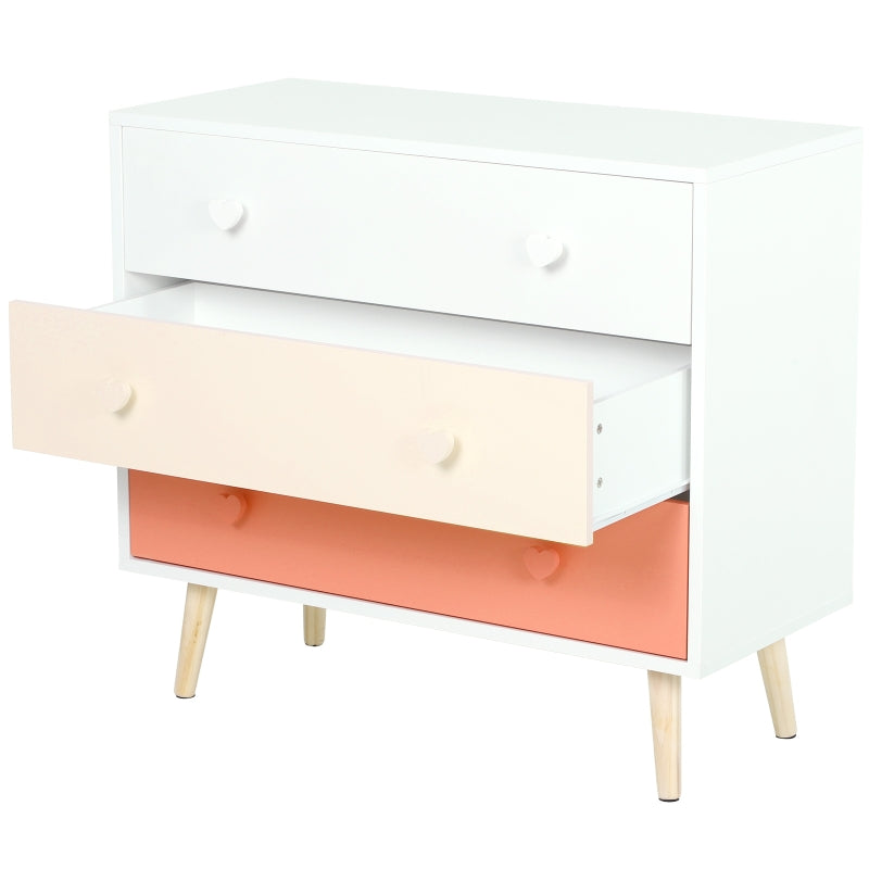 Children's room cupboard with 3 drawers