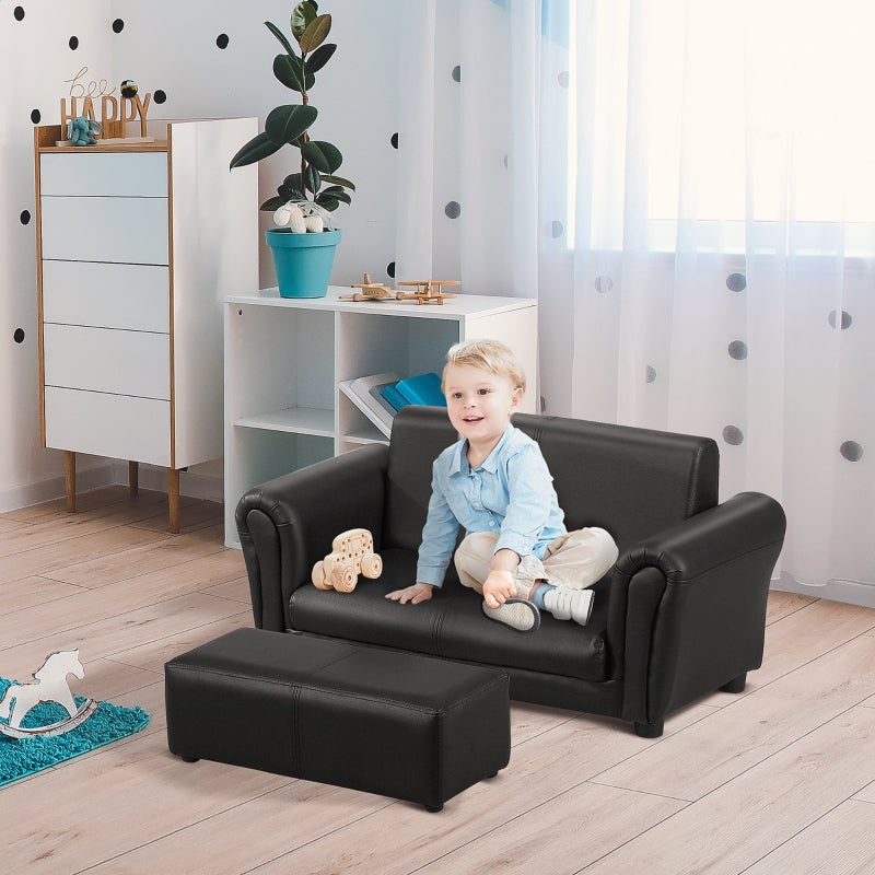 Children's sofa with stool