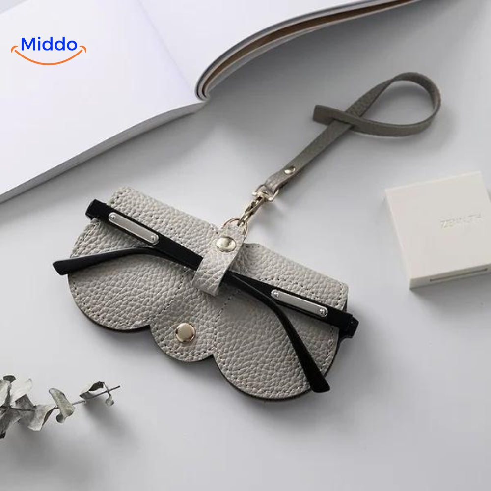 CompactVision – Schlankes Brillenetui aus Leder 