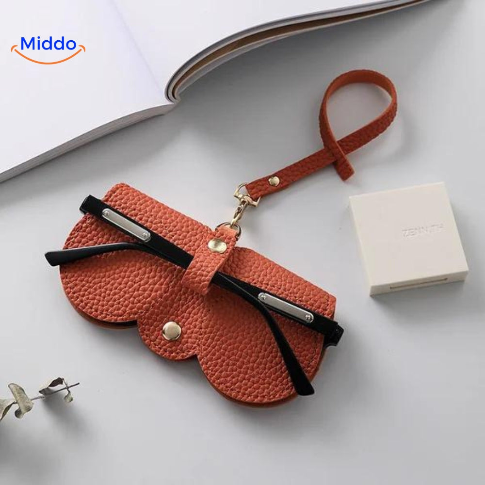 CompactVision – Schlankes Brillenetui aus Leder 