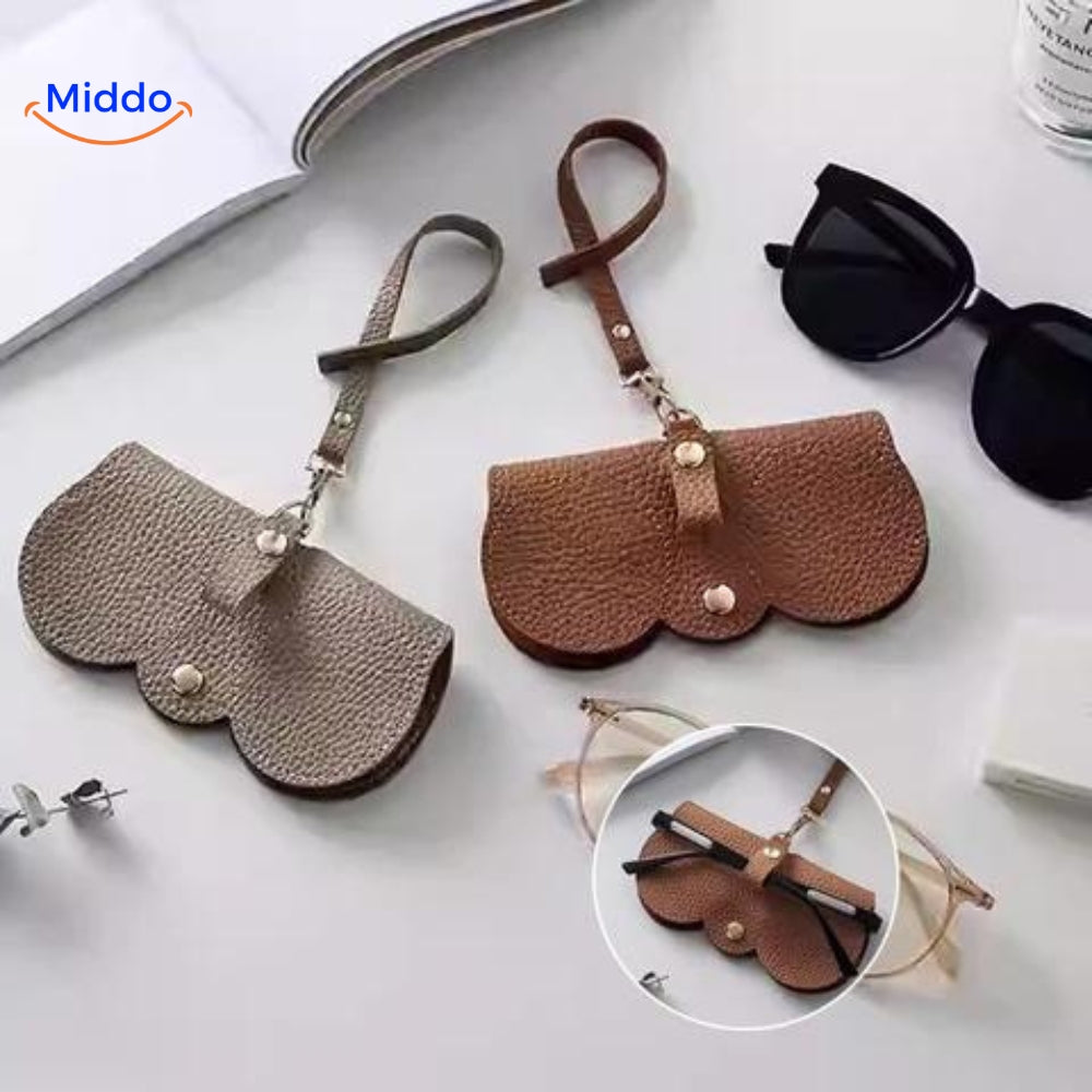 CompactVision – Schlankes Brillenetui aus Leder 